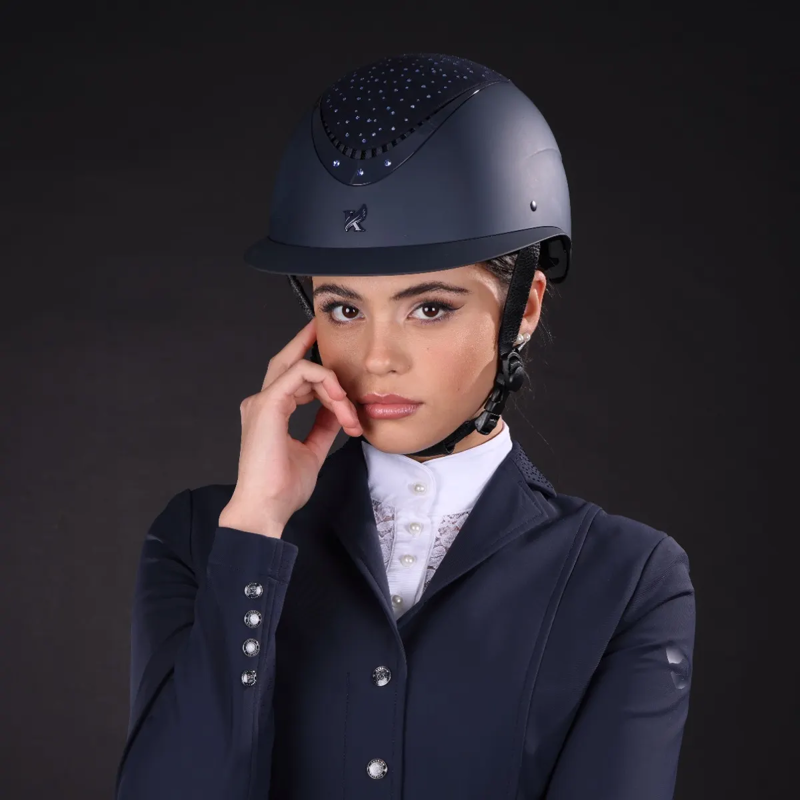Shires Karben Viola Ellipse Riding Hat - Navy-5